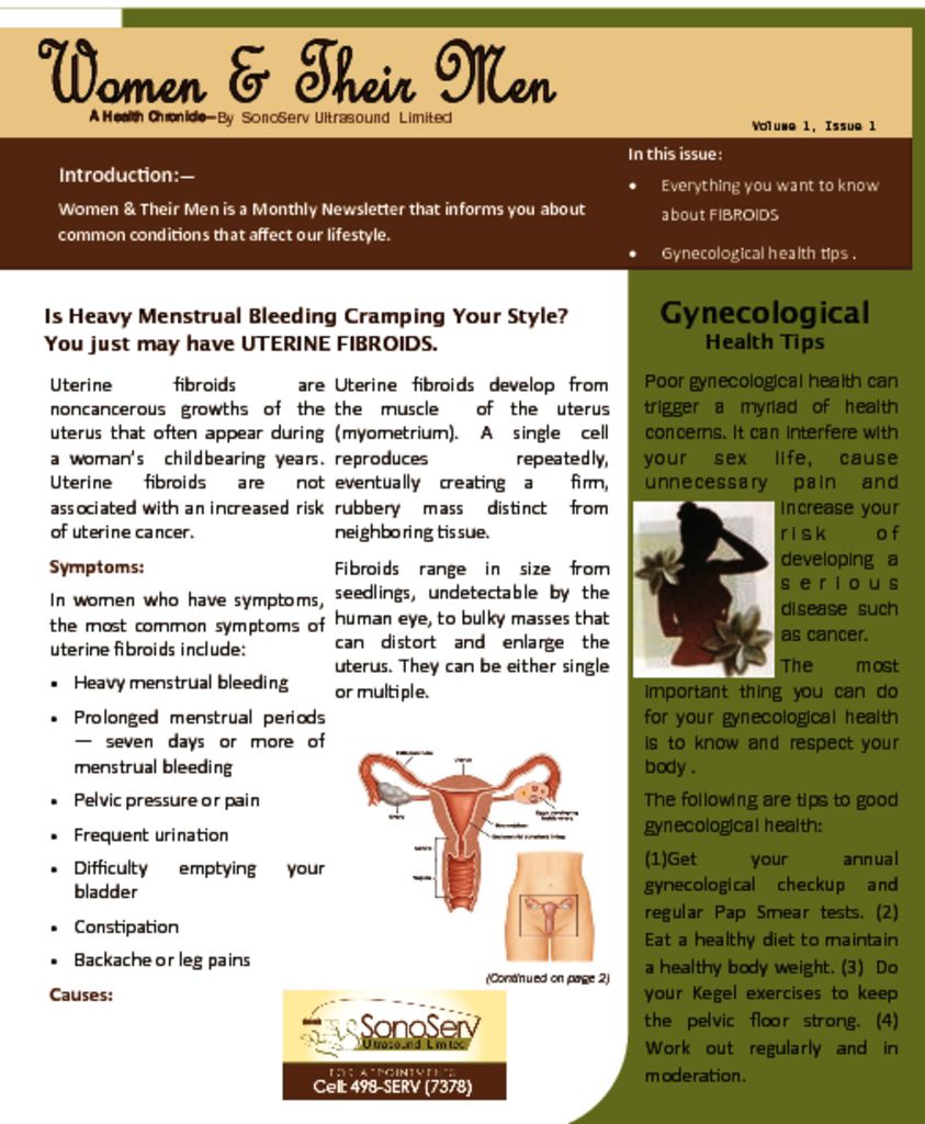 Women & Their Men #1 <br /> Fibroids